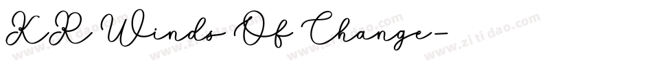 KR Winds Of Change字体转换